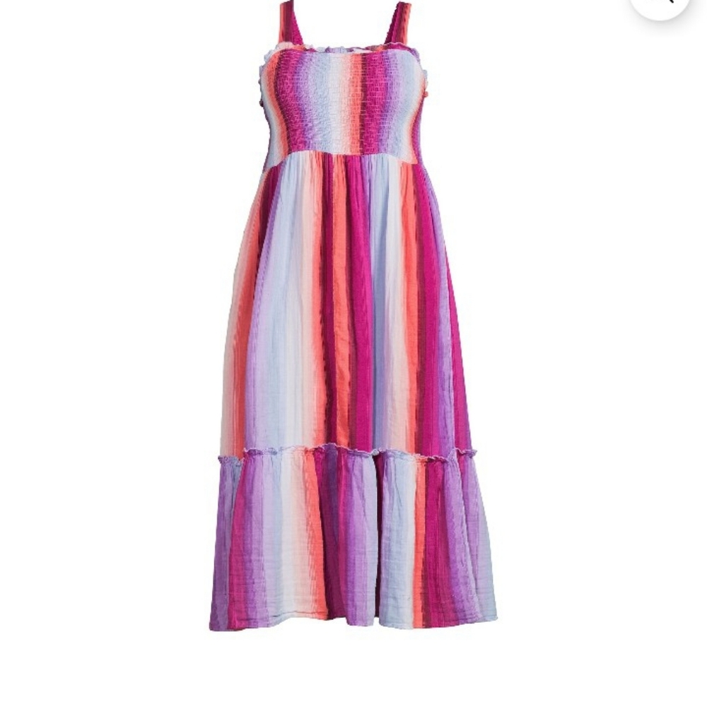 Terra & Sky Multicolor Striped Maxi Dress